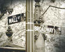 Wall St. and Broadway